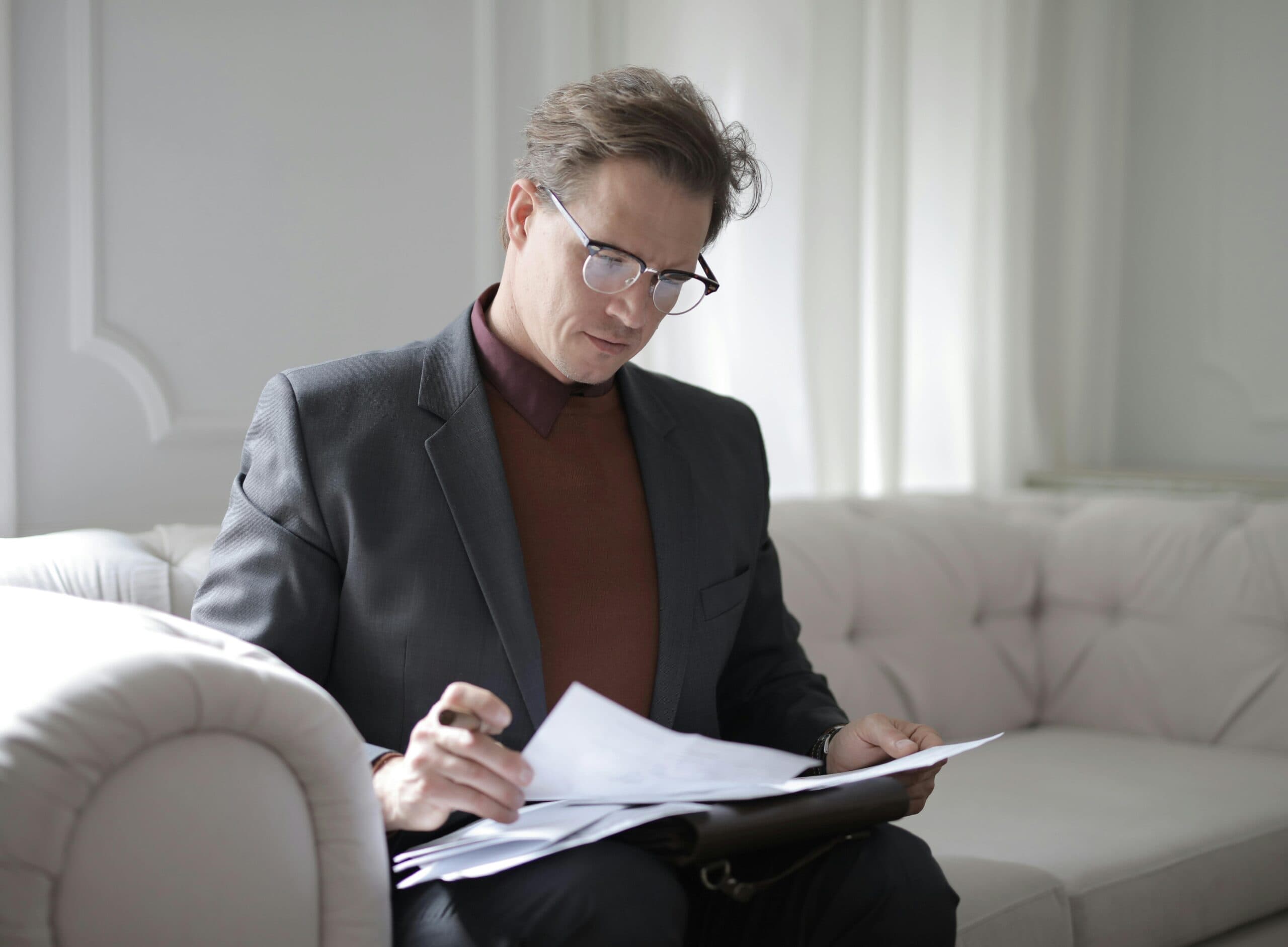 Man reviewing Private Equity and Alternative Assets; Investment Management